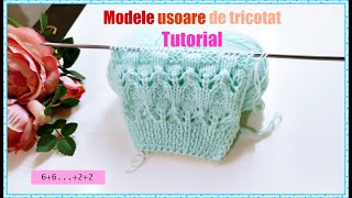 Cum tricotam acest model Tutorial [upl. by Aissela]