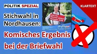 Komische Briefwahl AfDKandidat verliert deutlich  OBWahl in Nordhausen [upl. by Avehstab669]