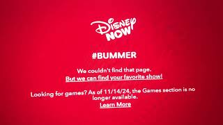 DisneyNow Website Games will be Shutting Down on November 14 2024 [upl. by Illak599]