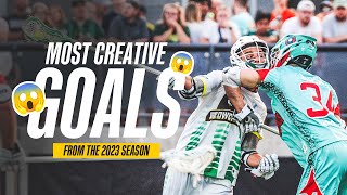 MOST CREATIVE LACROSSE GOALS OF 2023 [upl. by Idrahs]