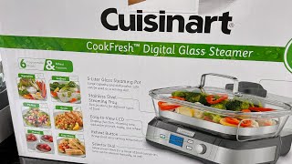 Unboxing a CUISINART DIGITAL GLASS STEAMER [upl. by Gniy]