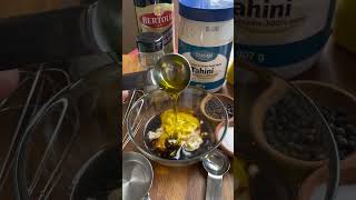 Aderezo de Tahini receteando singluten vegano facil aderezo food [upl. by Reedy]