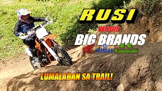 RUSI KRY 200 TRAIL BIKE VERSUS BRANDED BIKES 😱 Lumalaban talaga si RUSI 💪 [upl. by Ahsinuq]