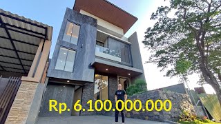 Tour Rumah Lux 25 Lantai Rp 6100000000 dengan Dek Berbekyu Surabaya Barat [upl. by Hanah717]