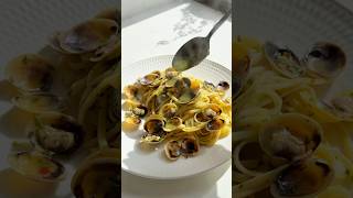 Linguine vongole recipe shorts [upl. by Eak997]