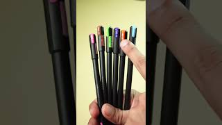 Linc Pentonic vs Unomax Geltron Colour Gel Pen Set shorts SYShorts 108 [upl. by Adnarrim]