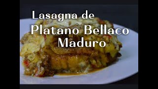 Plátano al horno con queso y carne convertida en LASAÑA deliciosa [upl. by Dnalon]