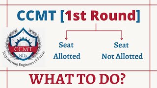 CCMT Round 1 result declared  What to do  CCMT 2022 Counselling [upl. by Anitsua]