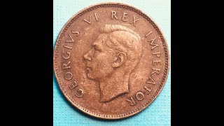 South Africa 14d 1942 One Farthing Coin 14 Penny [upl. by Joyce]