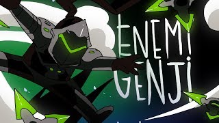 ENEMY GENJI OVERWATCH ANIMATION [upl. by Akirahs]