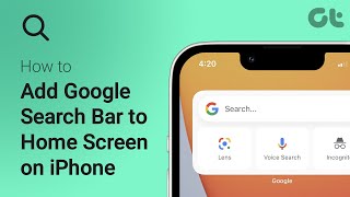 How to Add a Google Search Bar to Home Screen on iPhone  Google on Apple  iOS 14 amp Upwards [upl. by Rayshell]