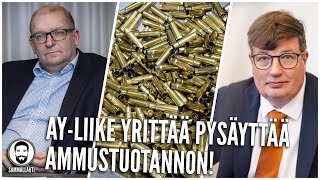 Teollisuusliitto yrittää estää ammustuotannon  Poliittisesta lakosta tulossa turvallisuusuhka [upl. by Adni932]