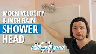 Review Moen Velocity 8 Inch Rain Shower Head [upl. by Hennessy]