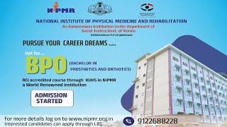 Aspiring a career in Prosthetics and Orthotics  Study at NIPMR [upl. by Atsirt]