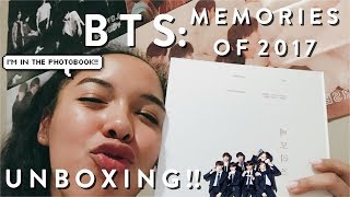 UNBOXING BTS 방탄소년단 MEMORIES OF 2017 IM IN IT ♡ [upl. by Alroi411]