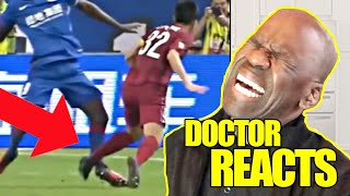 DOCTOR REACTS TO WORLD CUP SOCCER INJURIES  DR CHRIS RAYNOR [upl. by Guerra]