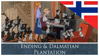 101 Dalmatians 1961  Ending amp Dalmatian Plantation  Norwegian Norsk [upl. by Gamali]