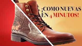 Guía Definitiva Para Reparar Tus Botas De Cuero  Como Nuevas En 4 Minutos [upl. by Eibber]