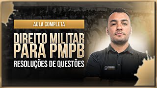 Aulão de Direito Militar para o Concurso PMPB [upl. by Raine]