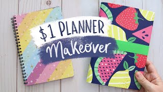 Dollar Store Planner Makeover 🍉 Sea Lemon [upl. by Lleda]