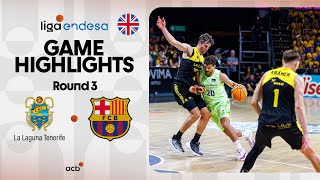 La Laguna Tenerife  Barça 9195 GAME HIGHLIGHTS  Liga Endesa 202425 [upl. by Nayt]