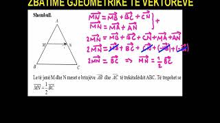 37 Matematika Klasa 12 Mesimi 37 Zbatime gjeometrike të vektorëve [upl. by Kliber]