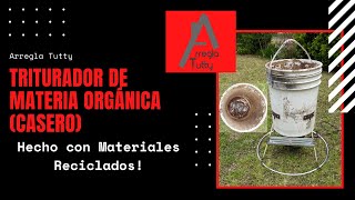 🌳 Cómo hacer un Triturador de Compostaje y Ramas Casero Materiales totalmente Reciclados 2020 🐛 [upl. by Jerrold]