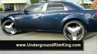 quotUnderground Rim Kingquot Chrysler 300 Laredo Tx On 26quot Blades [upl. by Lennahc436]