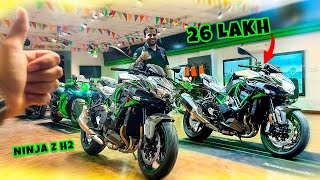 26 lakh me Kawasaki Z H2 🔥First time in INDIA🇮🇳 [upl. by Romeon]