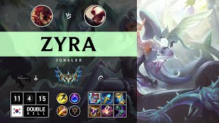 Zyra Jungle vs Lee Sin  KR Challenger Patch 1413 [upl. by Aisatsan]