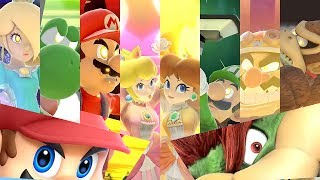 Super Smash Bros Ultimate All Mario Characters Final Smash [upl. by Elleirua]