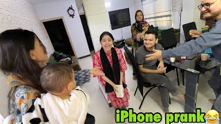 Fariha ke sath prank kardiya iphone ka😂  rone wali hogai🥲 [upl. by Volotta]