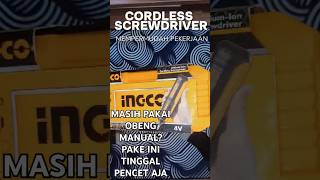 CORDLESS SCREWDRIVER INGCO powertools ingco [upl. by Bradney]