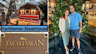 Yachtsman Steakhouse Dinner and Gingerbread Displays [upl. by Emelen]