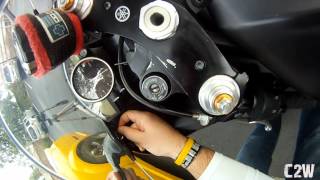 Yamaha R6 Mirror Removal  HowTo [upl. by Elyag]