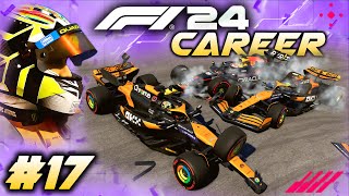 F1 24 CAREER MODE Part 17 Baku DRAMA Rivals Crash Controversy [upl. by Ahsiyn494]