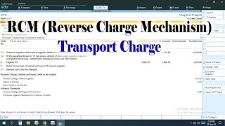 RCM Entry In Tally Prime  Transport Charge Me RCM Ki Entry Kaise Kare  GST Calculation [upl. by Peppie]