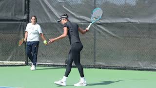 Garbine Muguruza WTA Chicago practice Sept 2021 [upl. by Leahcimed]