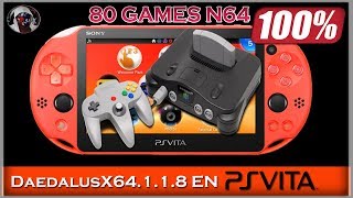 DaedalusX64 11780 JUEGOS N64 en PSVITA  Adrenaline psvita 370 Anonyku [upl. by Eseuqram16]