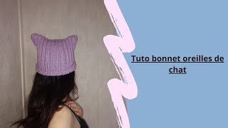 Tuto bonnet chat en français [upl. by Assili642]