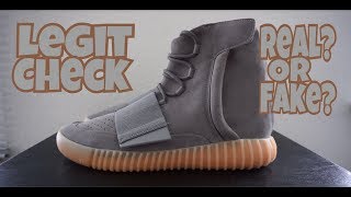 HOW TO TELL IF YOUR YEEZY 750 GREY GUM ARE REAL OR FAKE  YEEZY 750 LEGIT CHECK [upl. by Thrasher991]