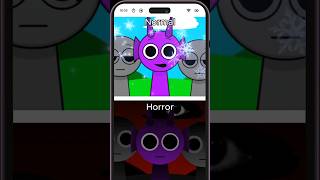 Incredibox Sprunki  Character Durple  Purple Normal VS Horror Version shorts sprunki incredibox [upl. by Ahc]