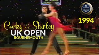 1994 Corky and Shirley Ballas at The UK Open Professional Latin Championships [upl. by Certie331]