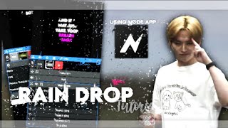 rain drop effect tutorial using node  lknlcw [upl. by Nrehtak295]