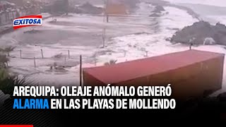 🔴🔵Arequipa Oleaje anómalo generó alarma en las playas de Mollendo [upl. by Ciel]