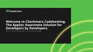 Checkmarx Codebashing Overview [upl. by Airetas353]