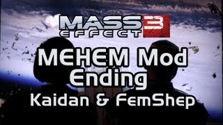 Mass Effect 3 Happy Ending Mod MEHEM Kaidan Romance [upl. by Iila]