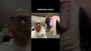 Hairdresser reacts to a very cool color transformation [upl. by Tterrej]