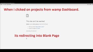 Wamp server localhost projects not linked [upl. by Cung41]