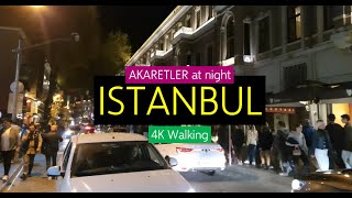 Night Walk in Akaretler Istanbul Turkey [upl. by Carpet]